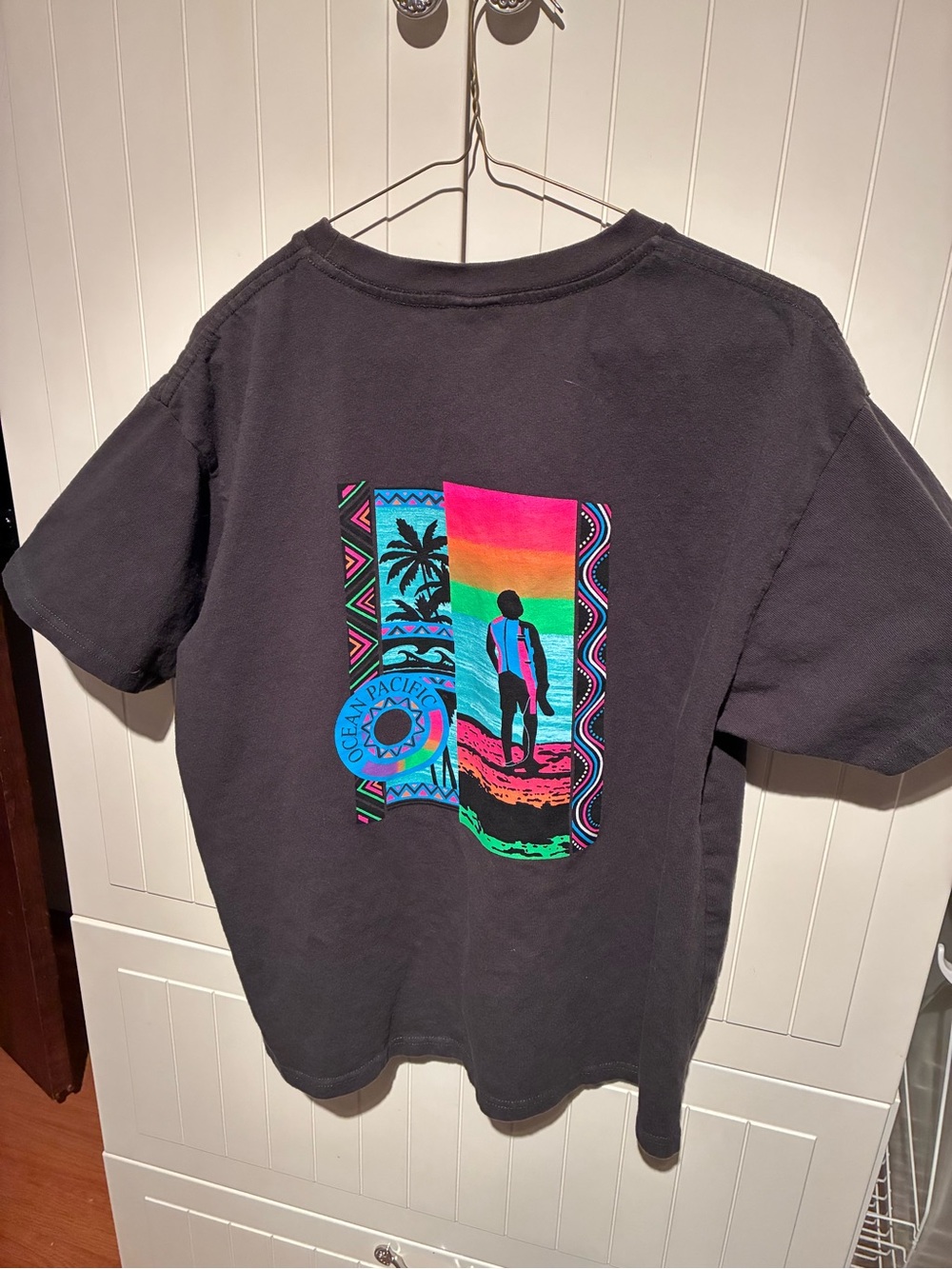 Ocean Pacific Gray Graphic Surf T-Shirt